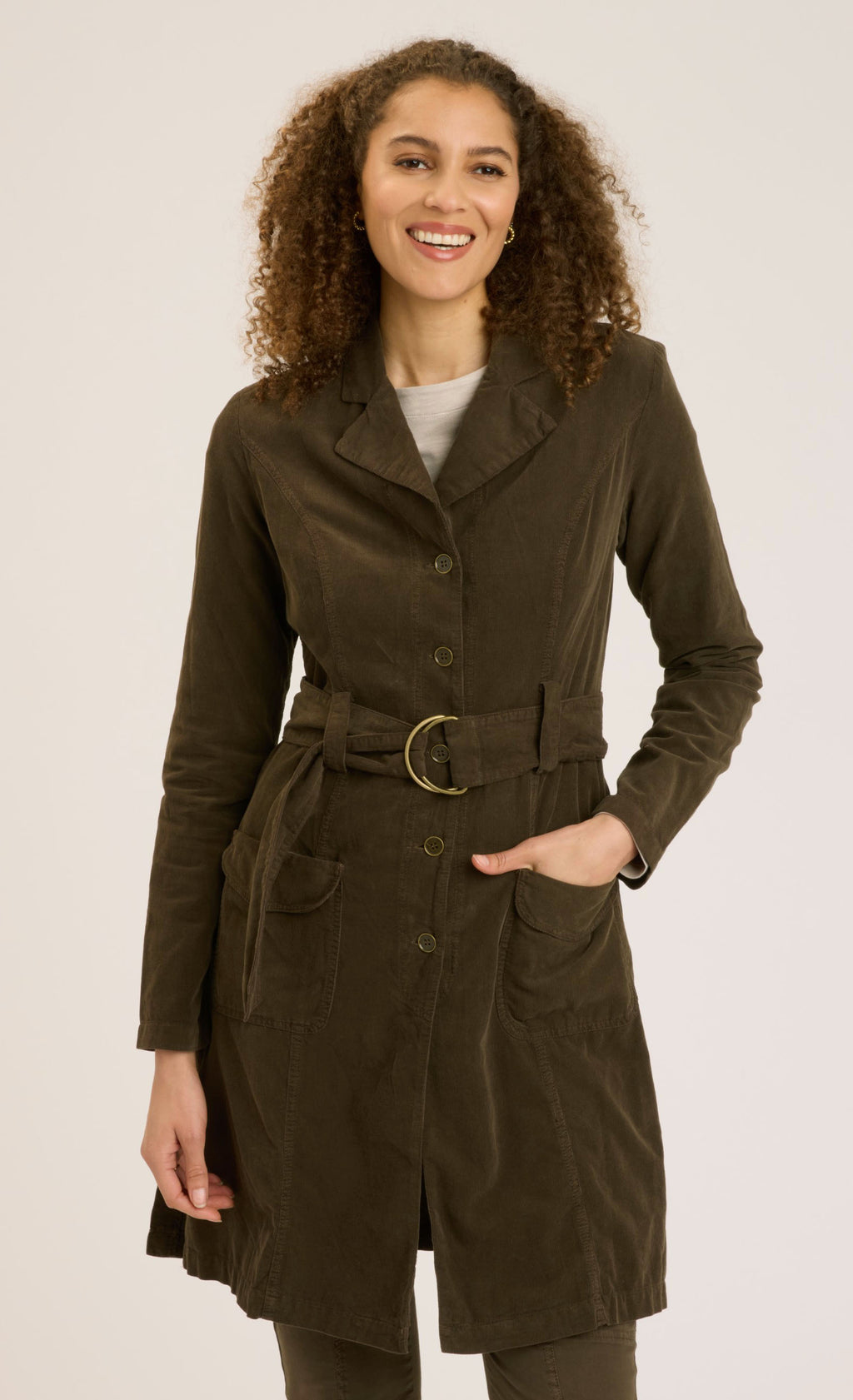 Wearables | Cord Belted Trench