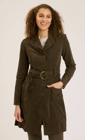 Wearables | Cord Belted Trench