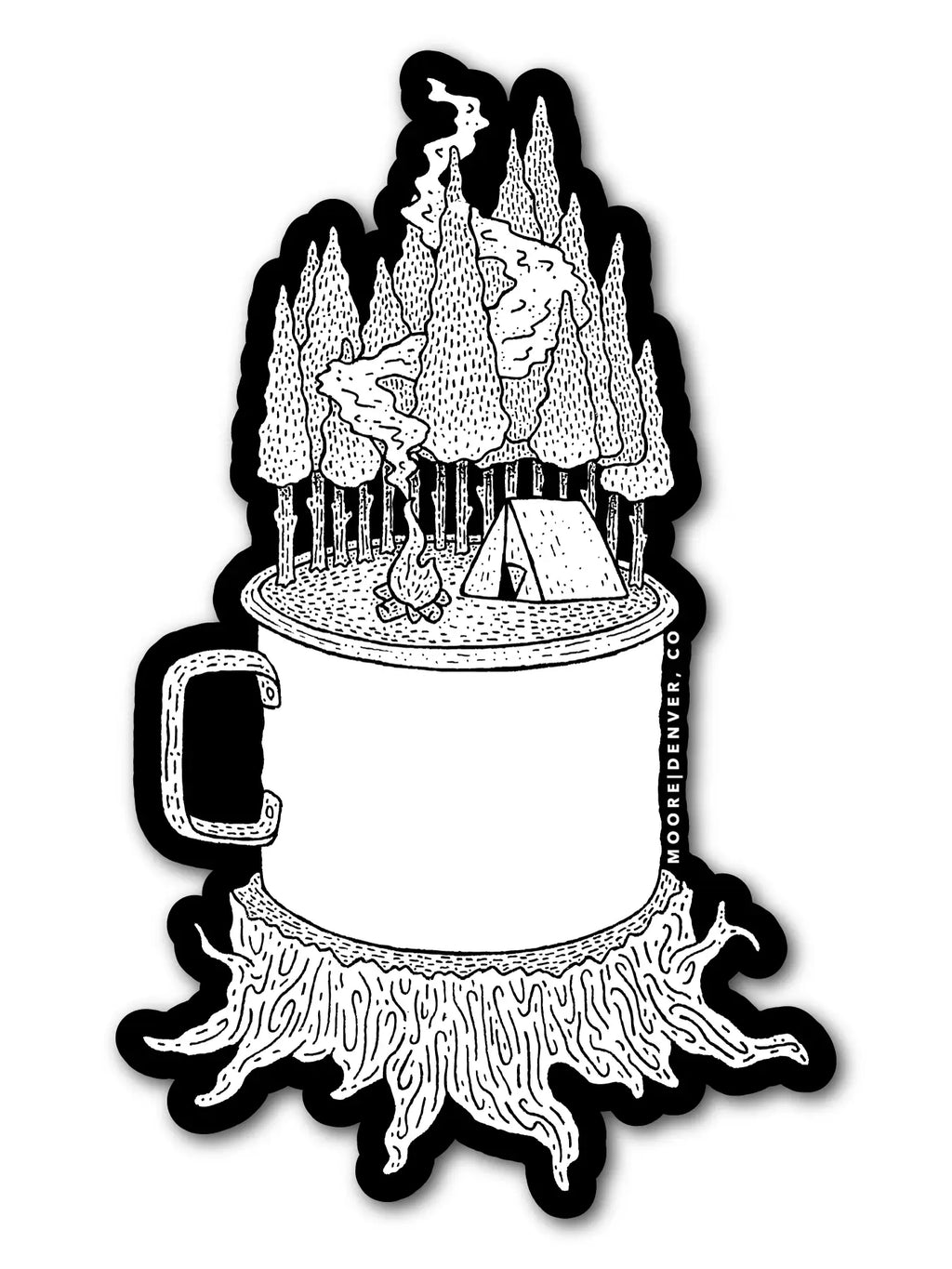 Moore Collection | Camping Cup Sticker