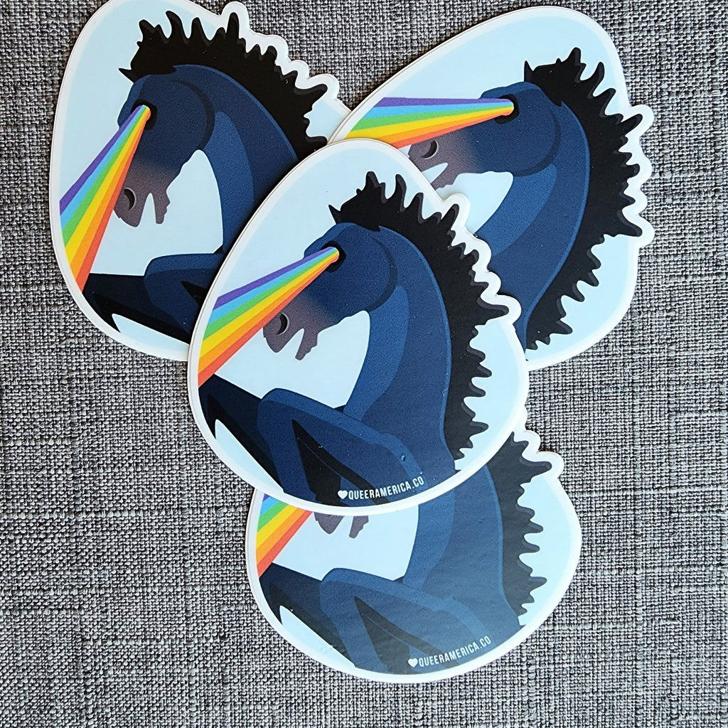 Queer America | Bluecifer Pride Eyes Sticker