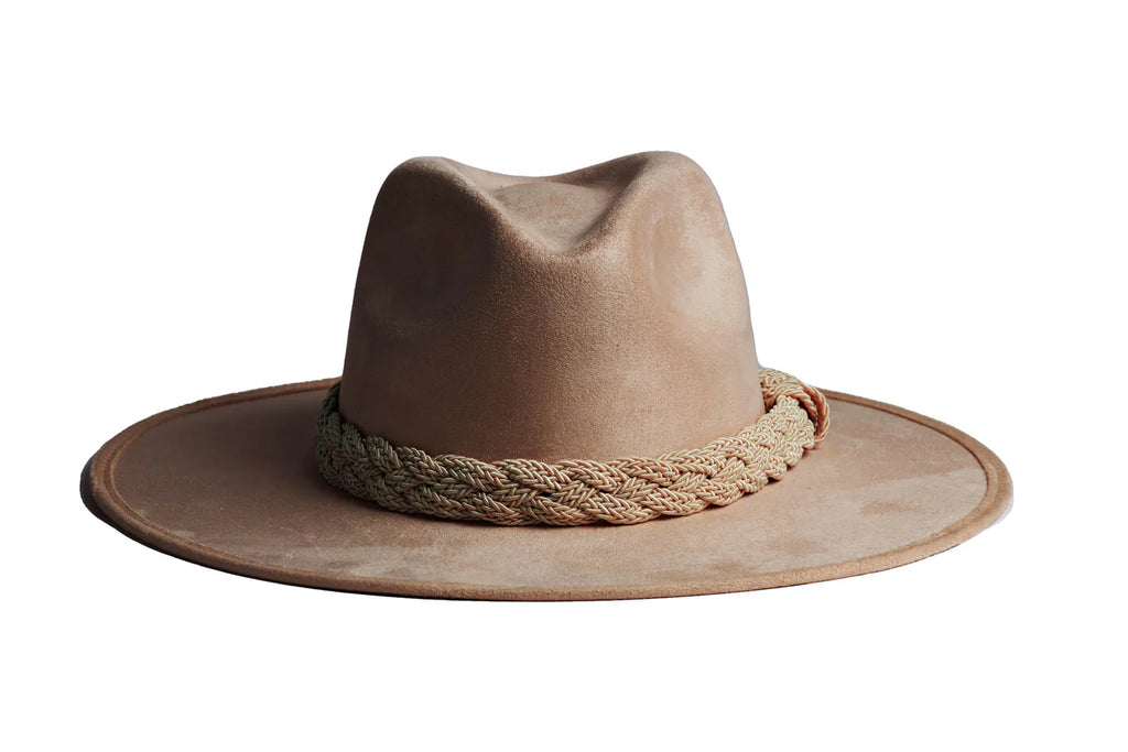 The Margot, the epitome of timeless sophistication. This camel-colored fedora hat&nbsp; exudes versatility, effortlessly elevating any outfit with its classic design, making it the perfect accessory for those seeking refined style that transcends seasons and occasions.