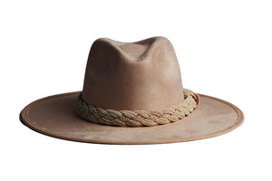 The Margot, the epitome of timeless sophistication. This camel-colored fedora hat&nbsp; exudes versatility, effortlessly elevating any outfit with its classic design, making it the perfect accessory for those seeking refined style that transcends seasons and occasions.