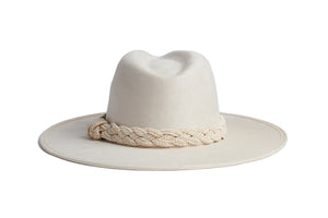 The Margot, the epitome of timeless sophistication. This creme-colored fedora hat&nbsp; exudes versatility, effortlessly elevating any outfit with its classic design, making it the perfect accessory for those seeking refined style that transcends seasons and occasions.