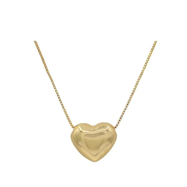 Add a touch of quirkiness to your look with Athena Designs' Puffy Heart necklace. Made from a puffy heart charm attached to a dainty gold chain, this playful accessory is perfect for anyone who doesn't take themselves too seriously. (Warning: may induce sudden bouts of cuteness overload!)