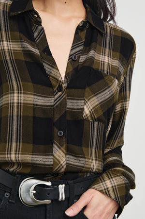 The classic RAILS long sleeve plaid button-down shirt. Made from our signature, ultra soft rayon fabric featuring a loose twill weave. This style is a year-round comfort classic featuring a single chest pocket.