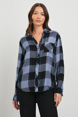 The classic RAILS long sleeve plaid button-down shirt. Made from our signature, ultra soft rayon fabric featuring a loose twill weave. This style is a year-round comfort classic featuring a single chest pocket.
