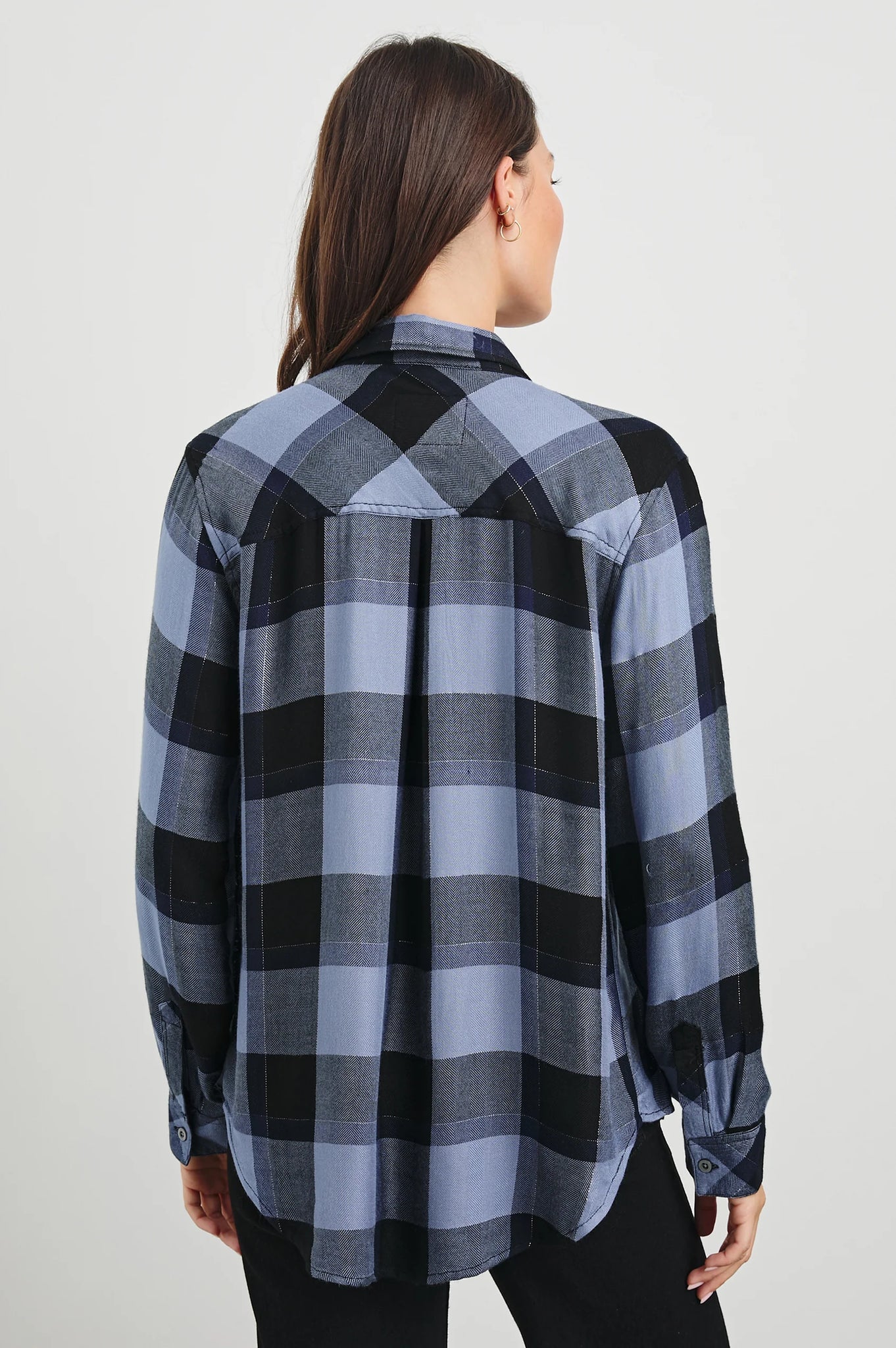 The classic RAILS long sleeve plaid button-down shirt. Made from our signature, ultra soft rayon fabric featuring a loose twill weave. This style is a year-round comfort classic featuring a single chest pocket.
