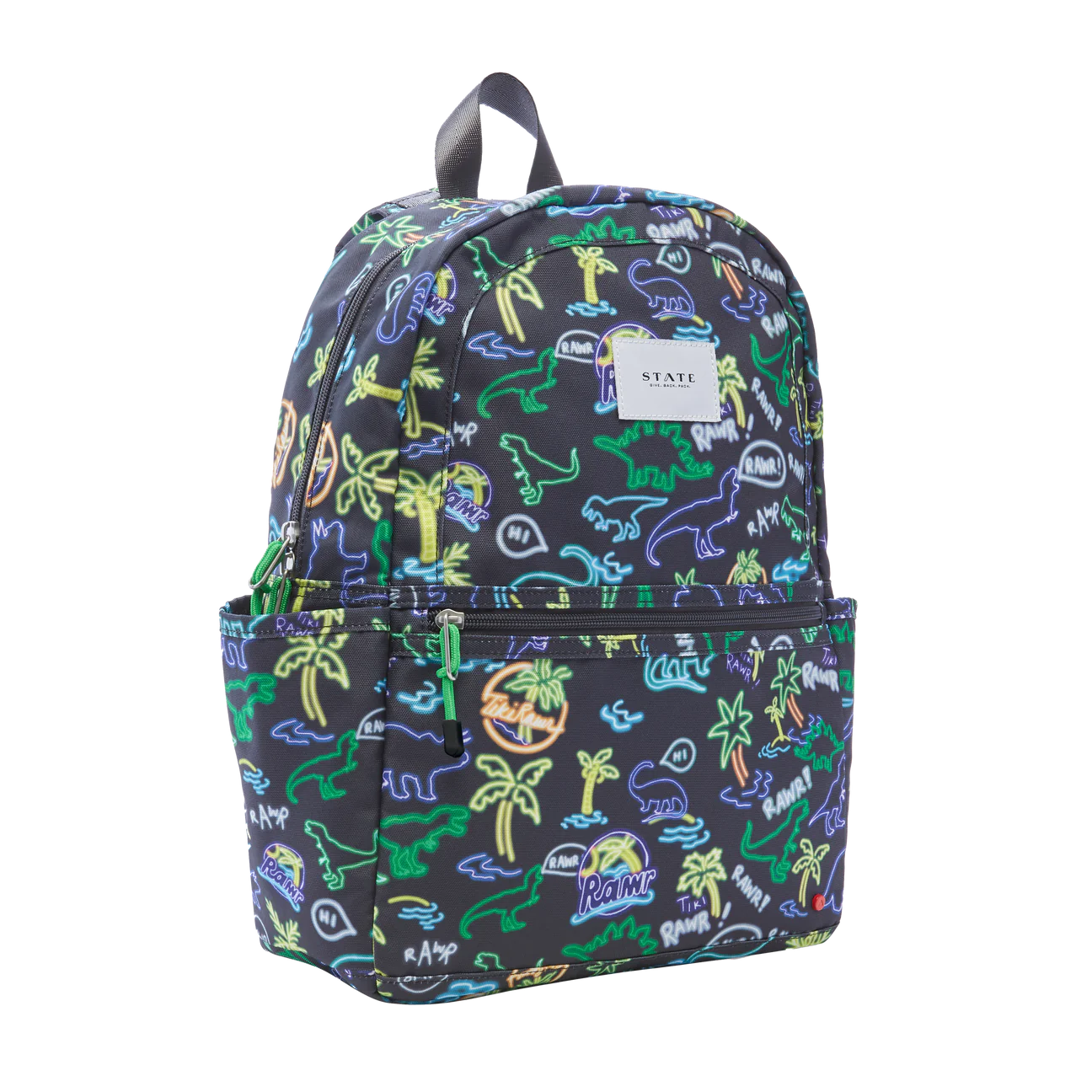 State Bags | Neon Dino Backpack