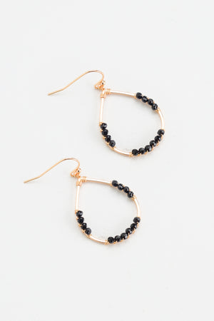 Sparkle the night away with Nakamol's Zola teardrop earrings! With an elegant silhouette and a pop of black spinel stones, these earrings will have you looking dazzling wherever you go. Put 'em on and sizzle like never before!