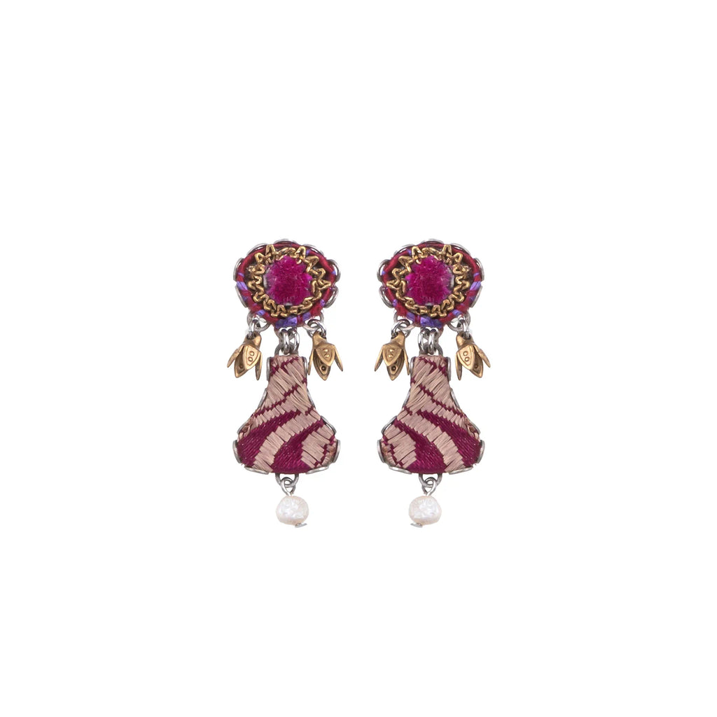 Be a dainty darling with these Ayala Bar "Manami" earrings. In fiery red, they add a pop of color and charm to any outfit. These intricately designed earrings are perfect for those who love to stand out and make a statement.