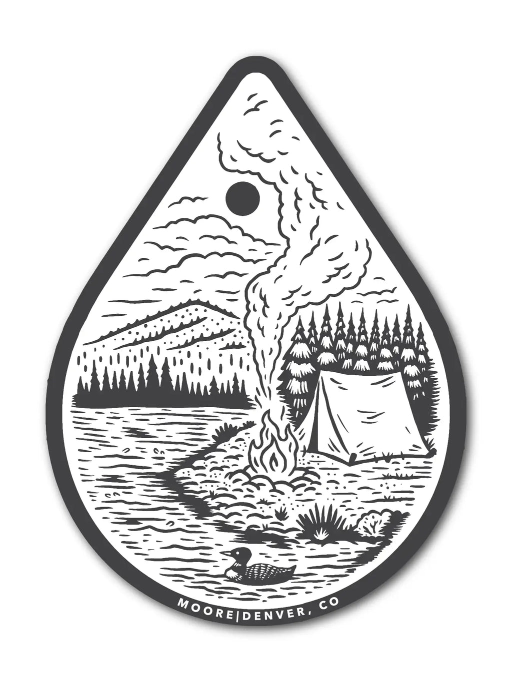 Moore Collection | River Camp Sticker