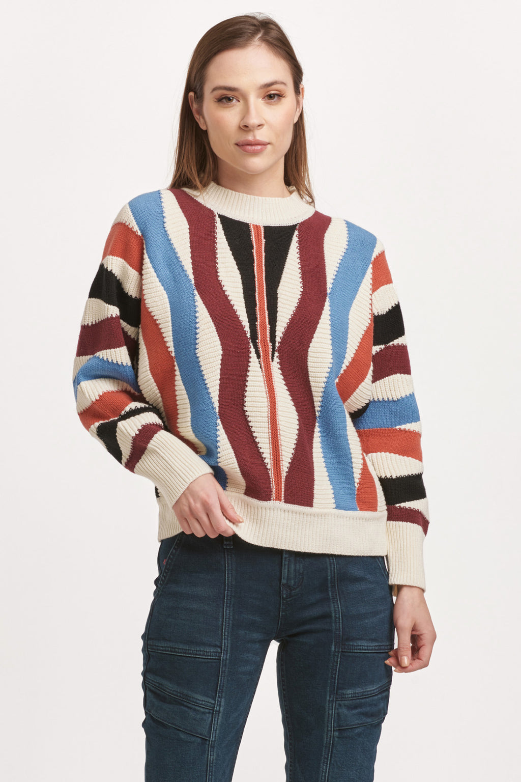 Introducing our Dear John Kaylin sweater, the perfect mix of comfort and style. With a crew neck and long sleeves, this relaxed fit sweater is perfect for any occasion. Stay cozy without sacrificing style.