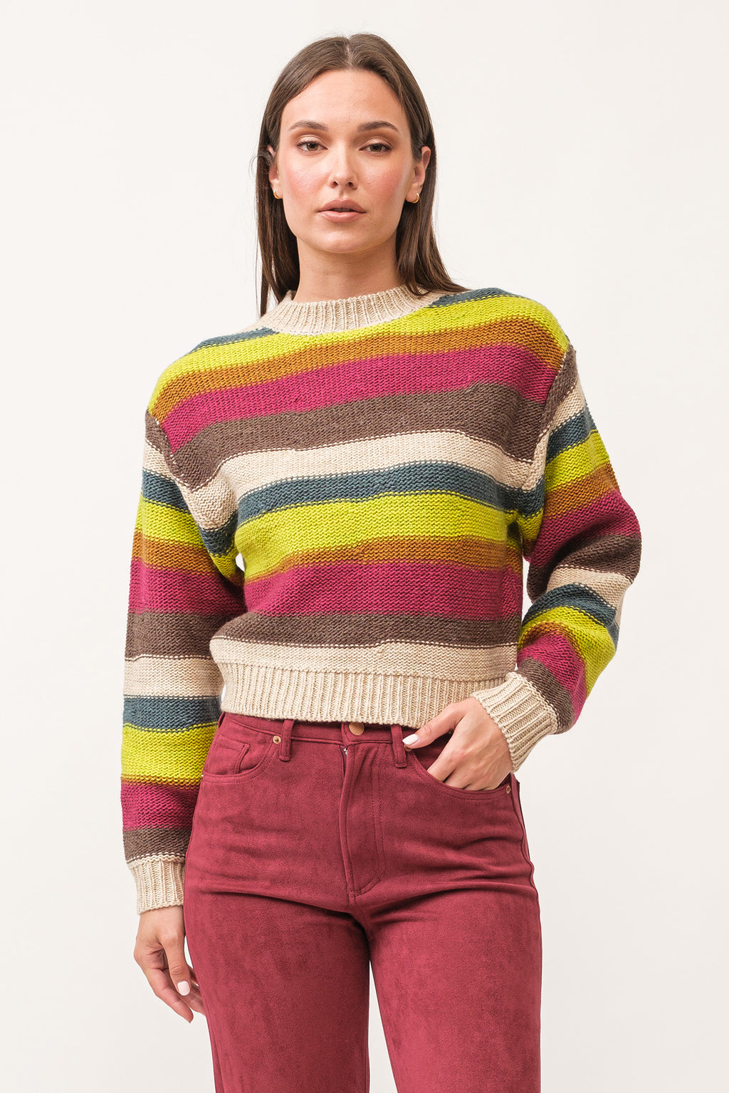 Introducing Dear John's Thyra, the perfect crew neck long sleeve sweater for any occasion. Keep cozy and stylish with this versatile piece that will become your go-to in no time. Don't miss out on its irresistible comfort and timeless look!