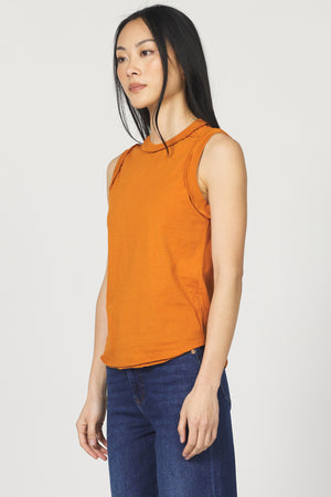 This playful round neck jersey top features a clean center back seam for a subtle twist on a classic look. Soft and comfortable, it’s perfect for adding a fun, casual vibe to your everyday wardrobe. Easy to style and effortlessly cool!