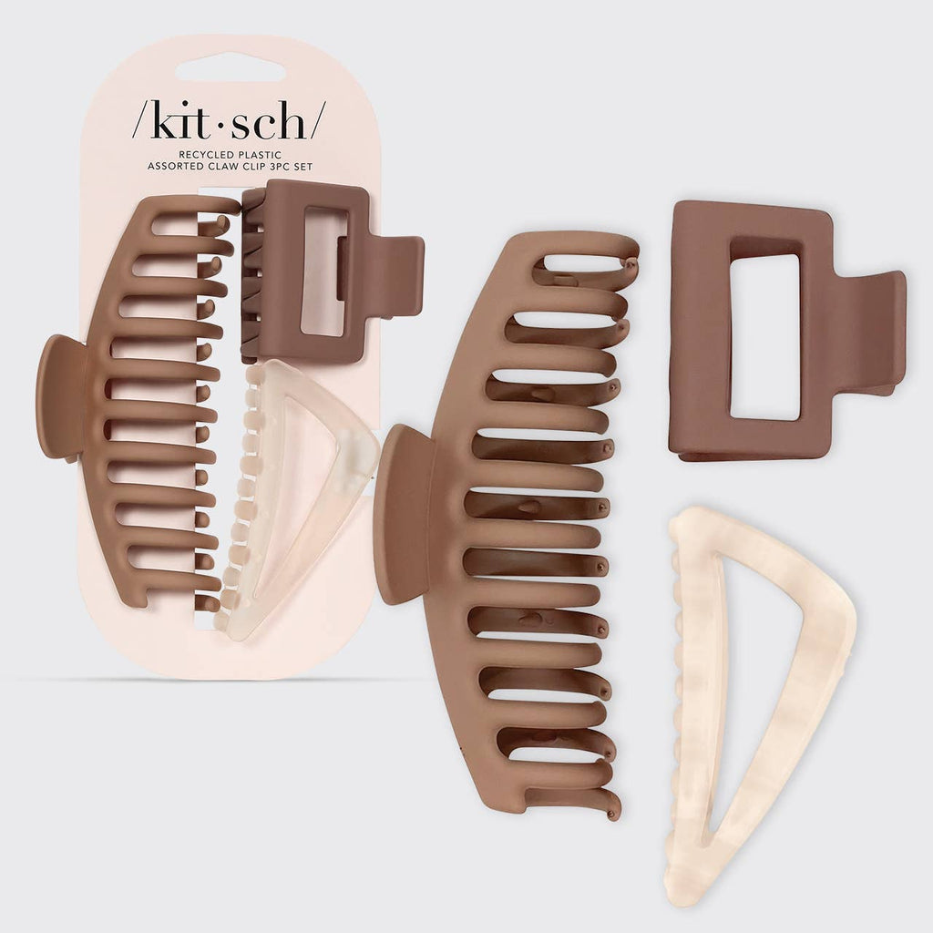 Kitsch | Recycled Plastic Assorted Claw Clip 3pc