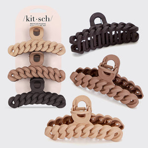 Kitsch | Eco-friendly Chain Claw Clip 3pc Set