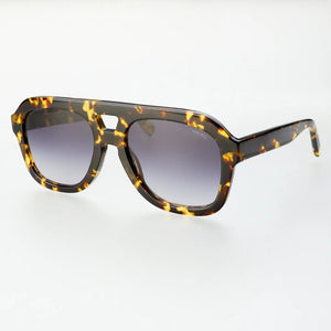 Explore the world in style with Freyrs Voyager sunglasses. These oversized aviators are made from high-quality acetate, ensuring both durability and a sleek look. Whether you're jet-setting or just running errands, these sunglasses will protect your eyes and make a statement (without taking yourself too seriously).