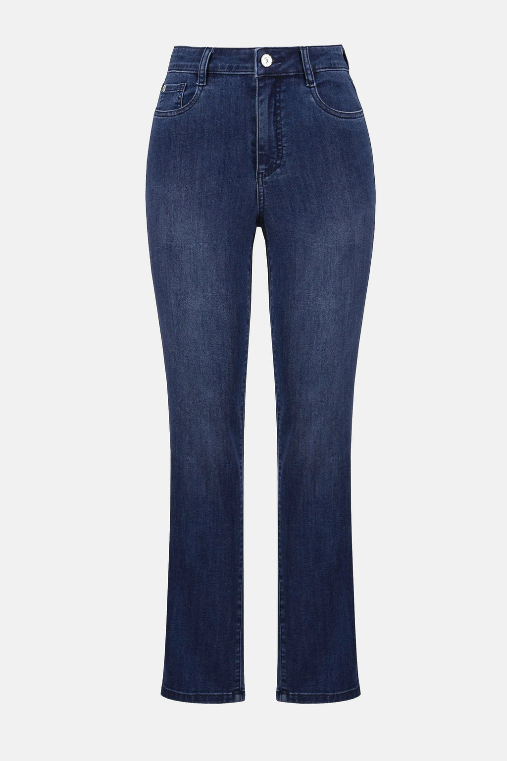 Blue jeans on a white background