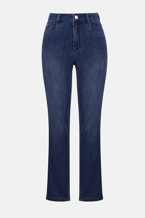 Blue jeans on a white background