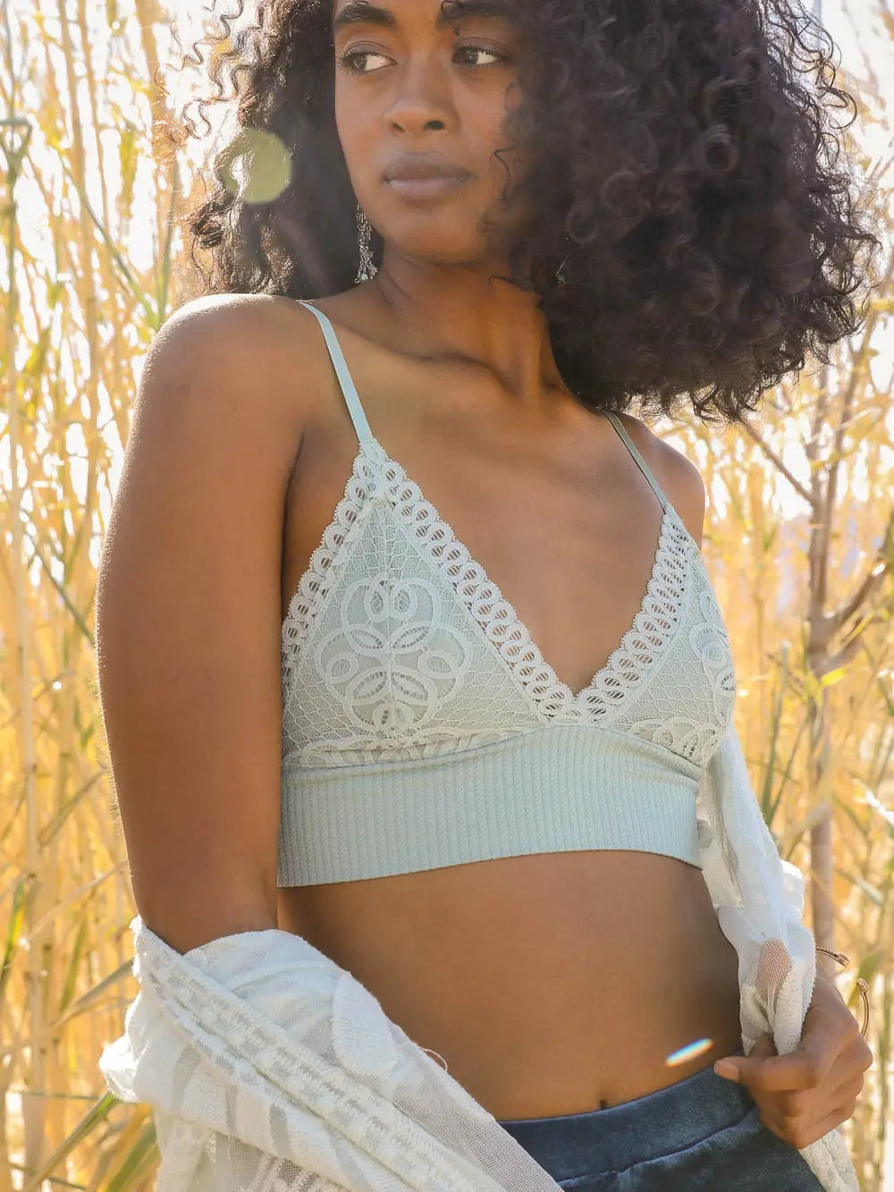 Brami with a Waistband Loop and Lace: This playful and quirky bralette is perfect for anyone who doesn't take themselves too seriously! With lace detailing and a unique waistband loop, you'll feel confident and comfortable all day long.&nbsp;