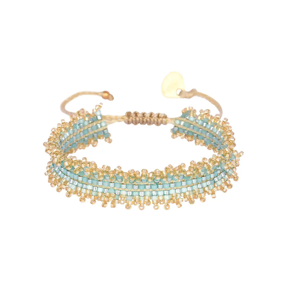 Spice up your arm party with Mishky's adjustable beaded bracelet, giving you both style and versatility. Stand out from the crowd with this one-of-a-kind accessory.