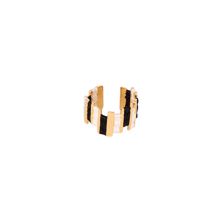 Add some color to your life with Mishky's Tunez ring. This multicolor woven plated ring is sure to spice up any outfit with its unique design. Stay stylish and playful with this fun accessory.