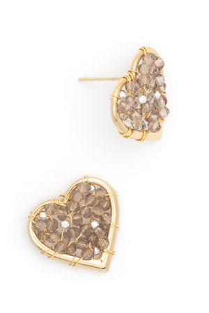 Add a touch of charm with these playful beaded heart-shaped post earrings from Nakamol. Perfect for brightening any outfit, their delicate design brings a fun and flirty vibe to your everyday look. Show a little love with every wear!