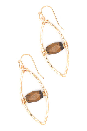 Get the best of both worlds with Nakamol's Peas In A Pod earrings! These oval earrings feature a square center stone for a unique touch. The perfect addition to any outfit, let these earrings show off your playful and quirky side.