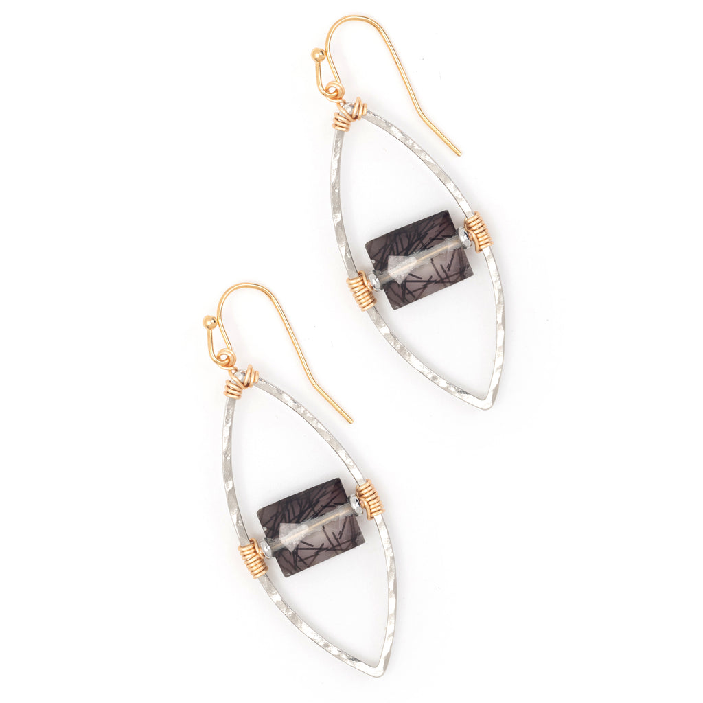 Get the best of both worlds with Nakamol's Peas In A Pod earrings! These oval earrings feature a square center stone for a unique touch. The perfect addition to any outfit, let these earrings show off your playful and quirky side.
