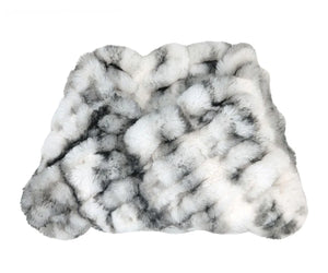 White and gray textured stone on a white background