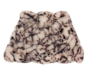 Fur-patterned product on a white background