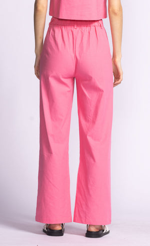 Introducing the Delaney Pant, a playful and stylish addition to any wardrobe! These pink trousers will add a pop of color and personality to any outfit. Perfect for those who like to have fun with their fashion.