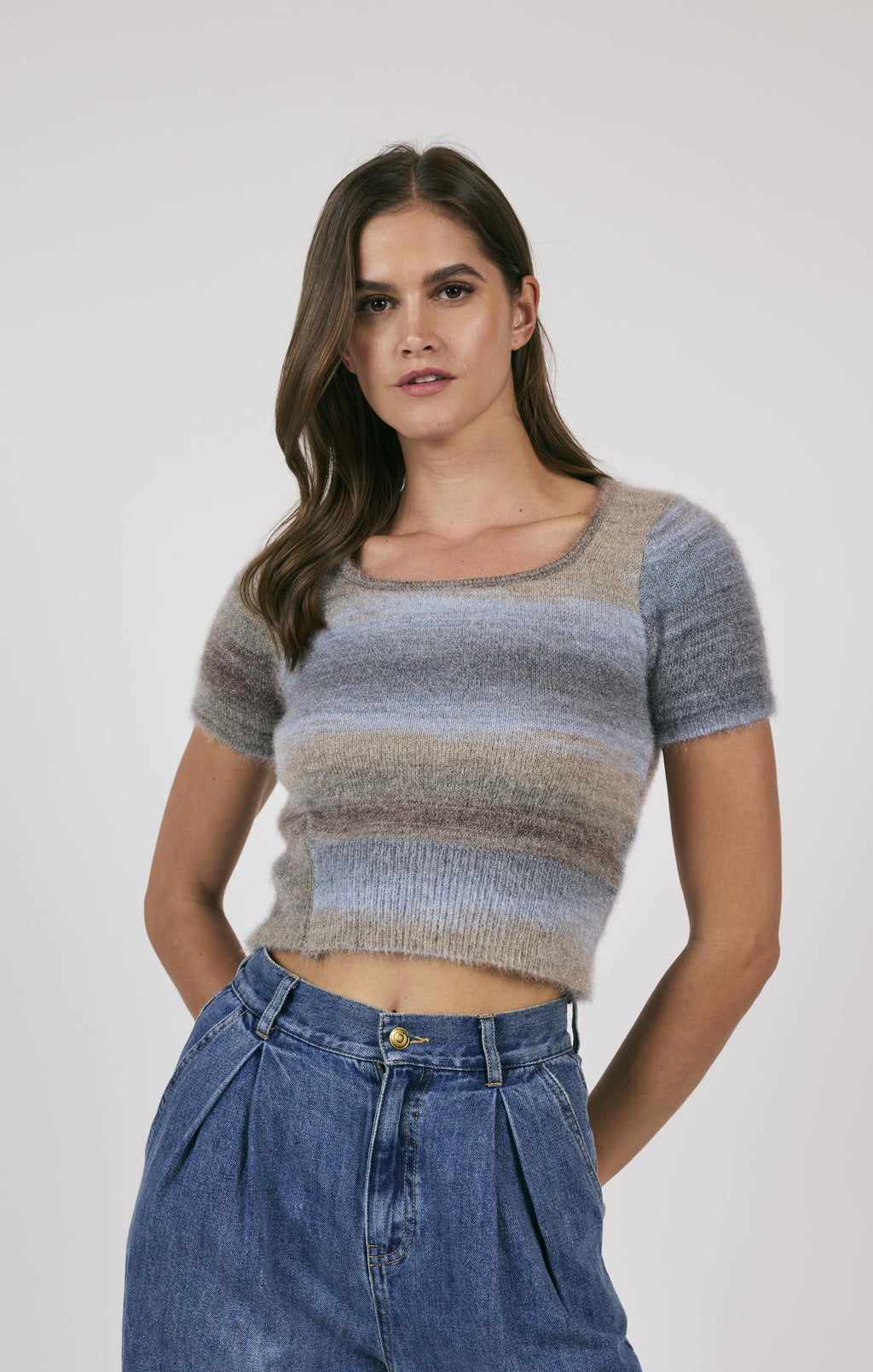 Stay cozy and cute with Sage the Label's Boundaries sweater top. This cropped top adds a touch of style to any outfit, while keeping you warm and comfortable. Perfect for stepping outside your comfort zone (or just your house).