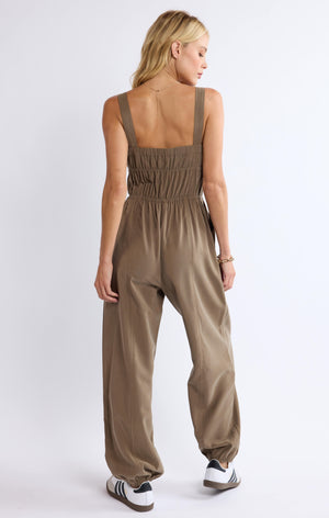 Playful and poetic, Sage the Label's She's Poetry jumpsuit features a gathered bodice- elegant and easy to wear, you'll feel like a true wordsmith in this!