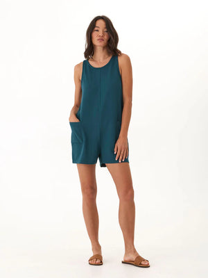 Made from our buttery soft Modal Terry fabric, this romper is the perfect one-and-done outfit for warm days or laid-back lounging. Designed with a relaxed fit, roomy pockets, and a clean front seam detail, it blends effortless comfort with a polished look.