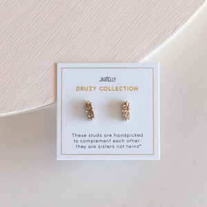 JaxKelly | Rose Gold Druzy Bar Stud