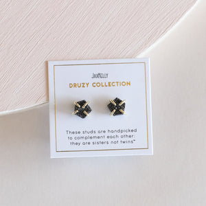 JaxKelly | Black Druzy Prong Earring