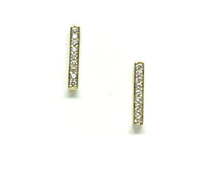 Add a touch of elegance with Athena Designs' Bar Stud, featuring a sparkling pave diamond bar. Shine bright with this unique and versatile piece.